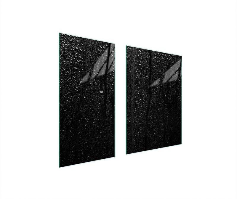 GLASSCHUTZPLATTE 75x52 SCHWARZ