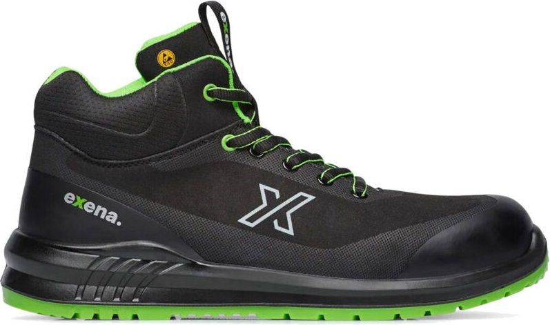 Exena Draco S3 S FO SR ESD Sicherheitshochschuhe - 44 EU - Schwarze
