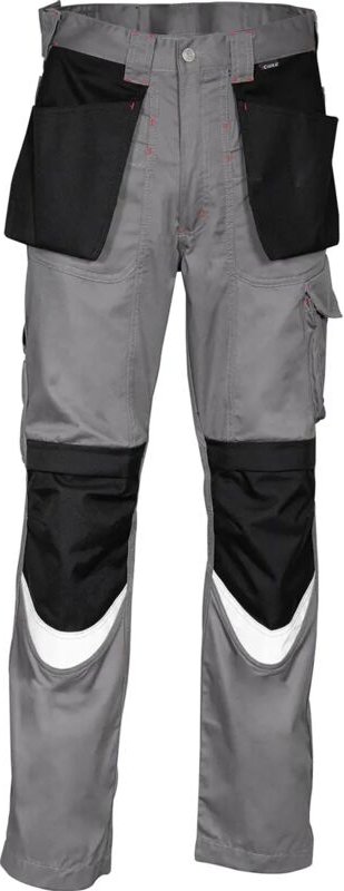 Arbeitshose BRICKLAYER - Grau/Schwarz 4XL - FR (58) - EU (64)