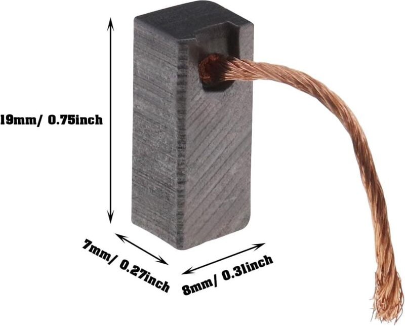 Thumbnail - 10 Stück Kohlebürsten für Motor-Elektrowerkzeuge 7x8x19mm