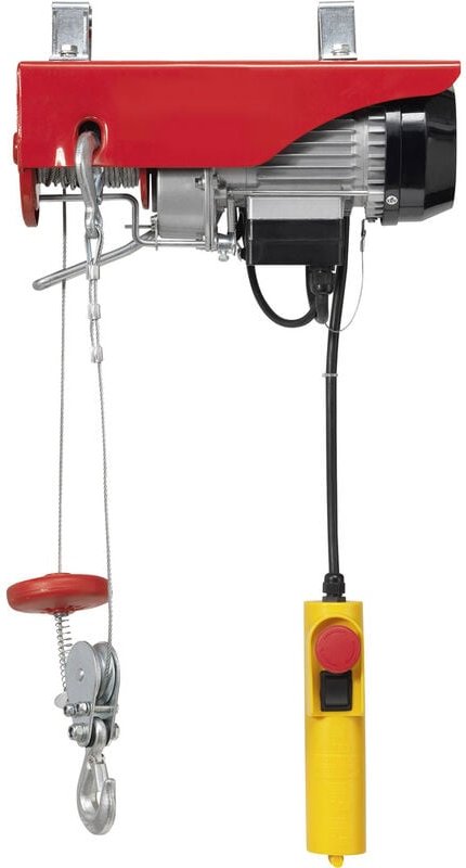 Toolcraft - 1550315 Elektrischer Seilhebezug Tragfähigkeit (mit Umlenkrolle) 250 kg Tragfähigkeit (ohn
