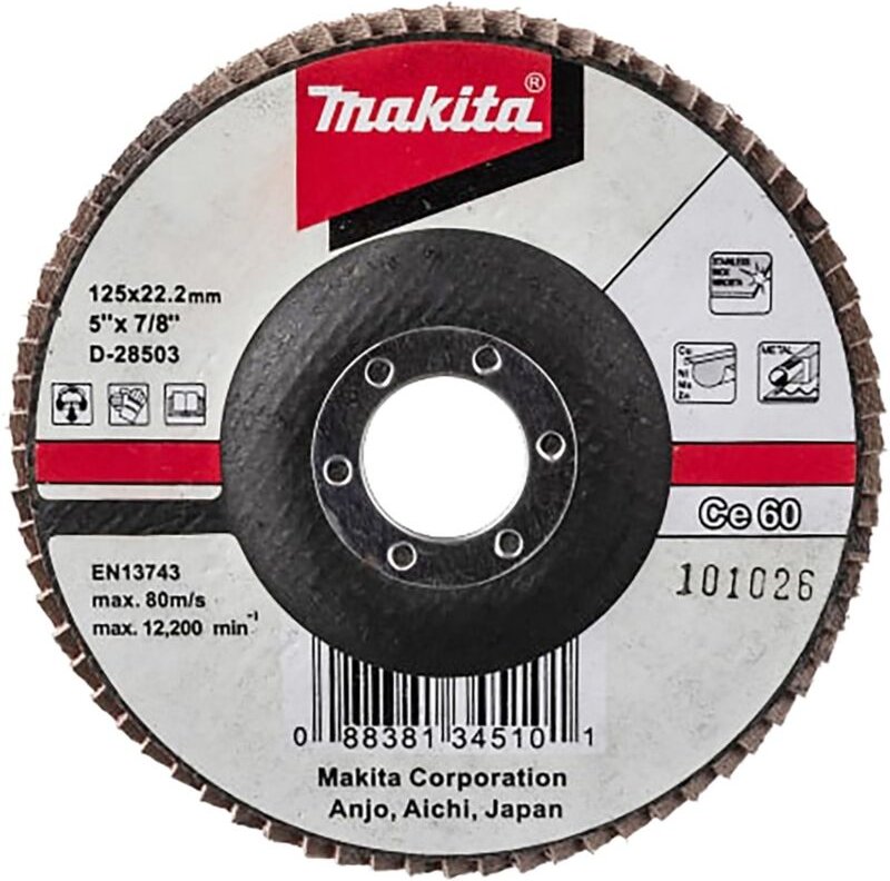 Fächerschleifscheibe 125 mm, 60F - Makita