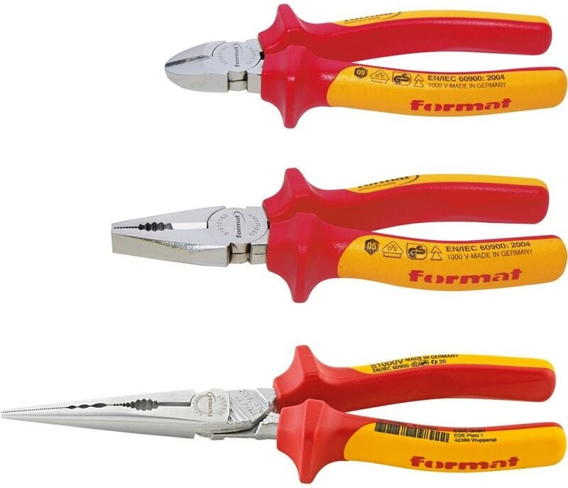 Format - Zangen-Satz vde mit 2-Komponenten-Griffen 3-teilig Karton