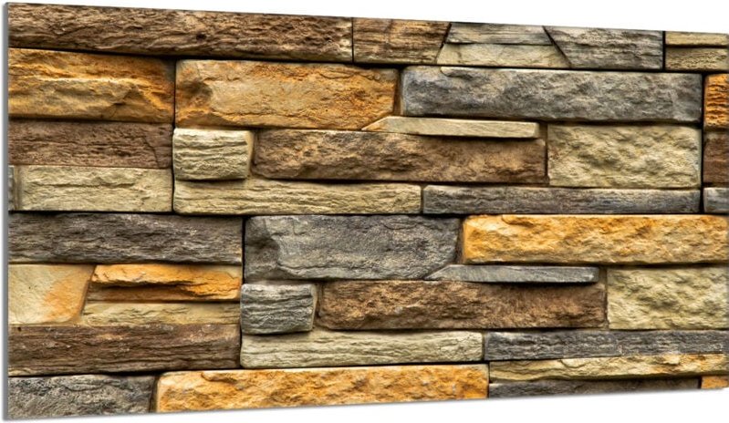 Glasschutzplatte für einen Herd 90x52 Ziegel