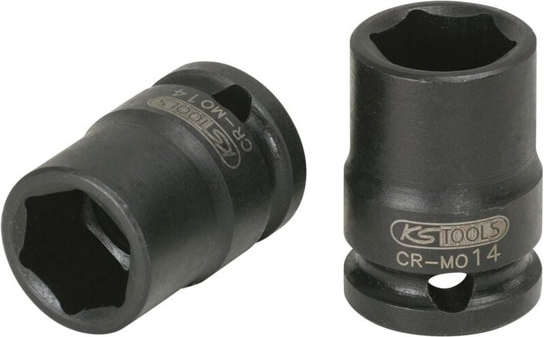 1/4" Sechskant-Kraft-Stecknuss, kurz, 6mm