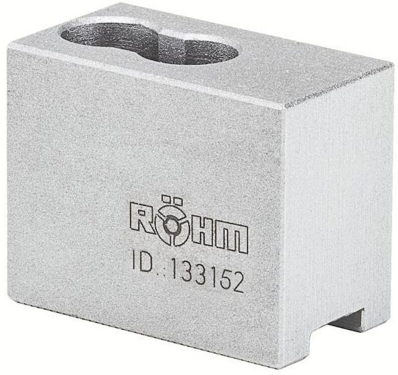 Röhm Aufsatzbacken Größe 160, 3-Backen-Satz, härtbar Spitzverzahnung 90° - 133152