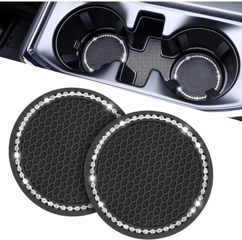 Thumbnail - Mumu - Universelle Untersetzer für Getränkehalter im Auto, rutschfeste Untersetzer für Kaffeetassen, Autozubehör für Dam...