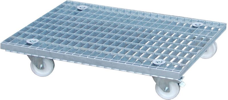 Bauer Gitterrost-Rollwagen GRW-II feuerverzinkt ohne Schiebegriff