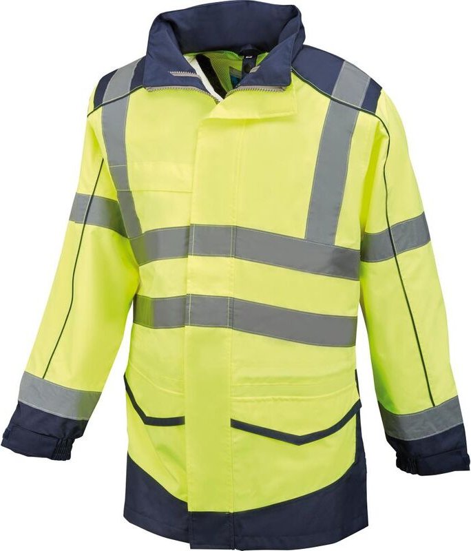 Warnregenjacke Whistler Gr. s, gelb/marine - Format