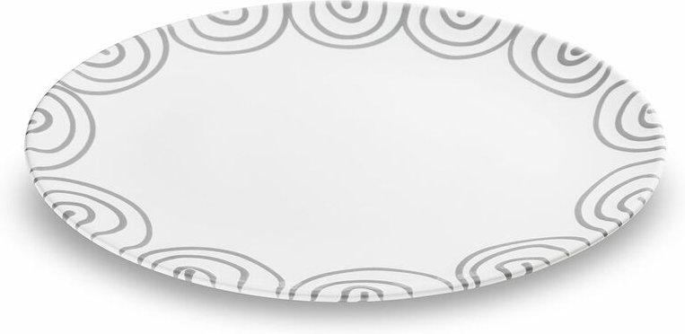 Gmundner Keramik - Graugeflammt, Platte oval (33x26cm)