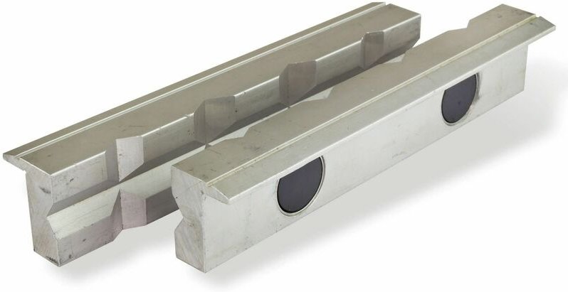 Alu Schutzbacken Prismenbacken Schonbacken 150 mm magnetisch für Schraubstock