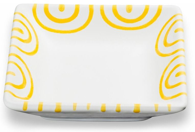 Thumbnail - Gmundner Keramik - Gelbgeflammt, Snackschale (11x11cm)