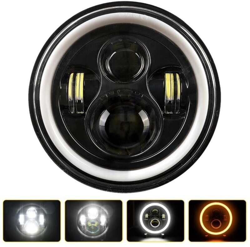 Frontleuchte 7"" Full LED 8, 1 Stk