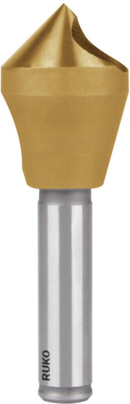 Ruko - Kegel- und Entgratsenker mit Querloch 90 Grad HSS-TiN 5/10