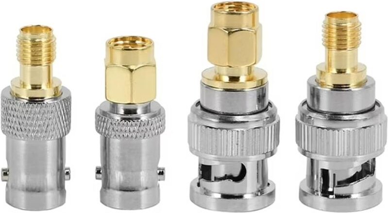 Bluedeer - Frypay 4-teiliges Antennenadapter Set Koaxial rf Stecker bnc auf sma Stecker sma auf bnc Adapter