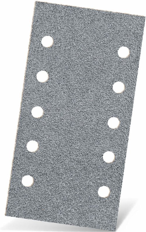 Thumbnail - Platinum Klett-Schleifblätter, 230 x 115 mm, 10-Loch, f. Schwingschleifer, Halbedelkorund (50 Stk.) K40 - Menzer
