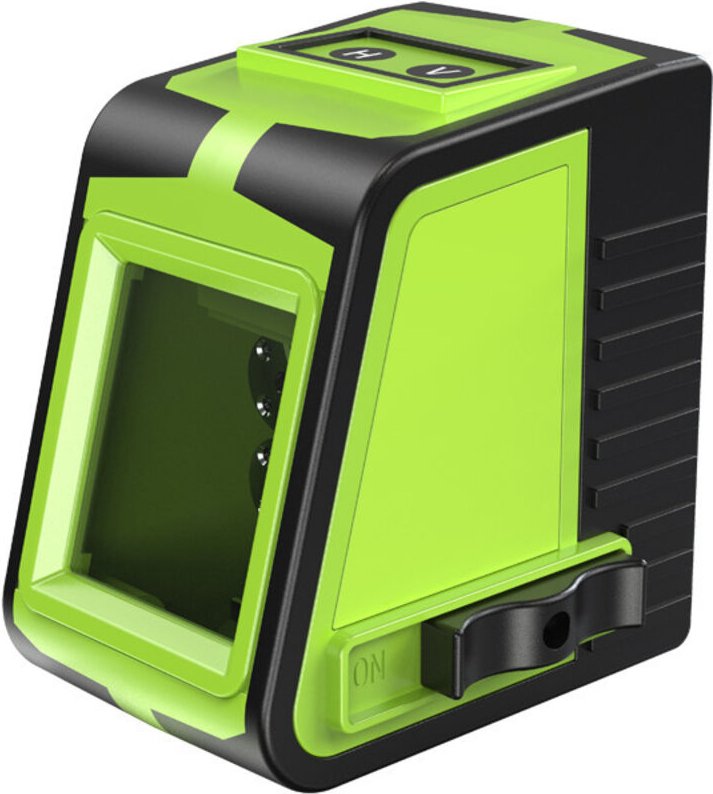 Laser-Wasserwaage mit großem Fenster, multifunktionales 2-Linien-Nivelliergerät mit akustischer Alarmfunktion