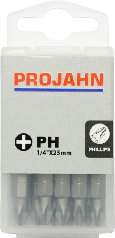 Projahn 1/4 Bit L25 mm Phillips Nr. 0 10er Pack