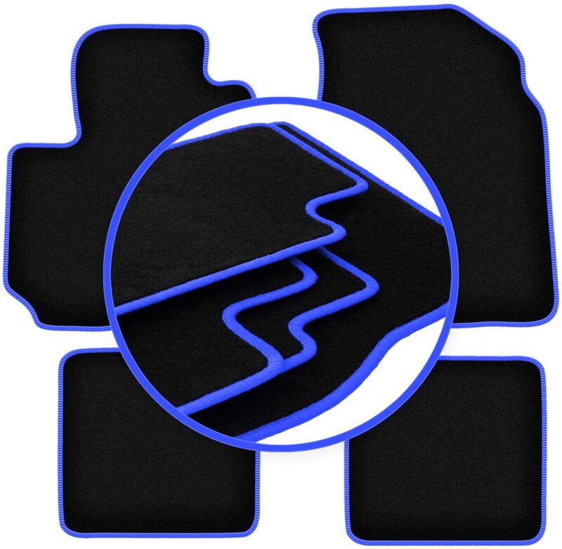 CARLUX-BLUE Autofußmatten für: Toyota RAV4 II FL 3-Türer (2003-2005)