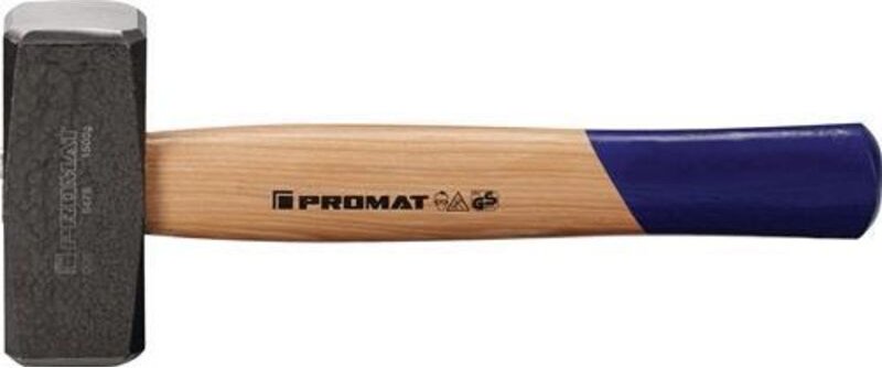 Fäustel Kopfgewicht 1000 g Hickory Stiel - Promat