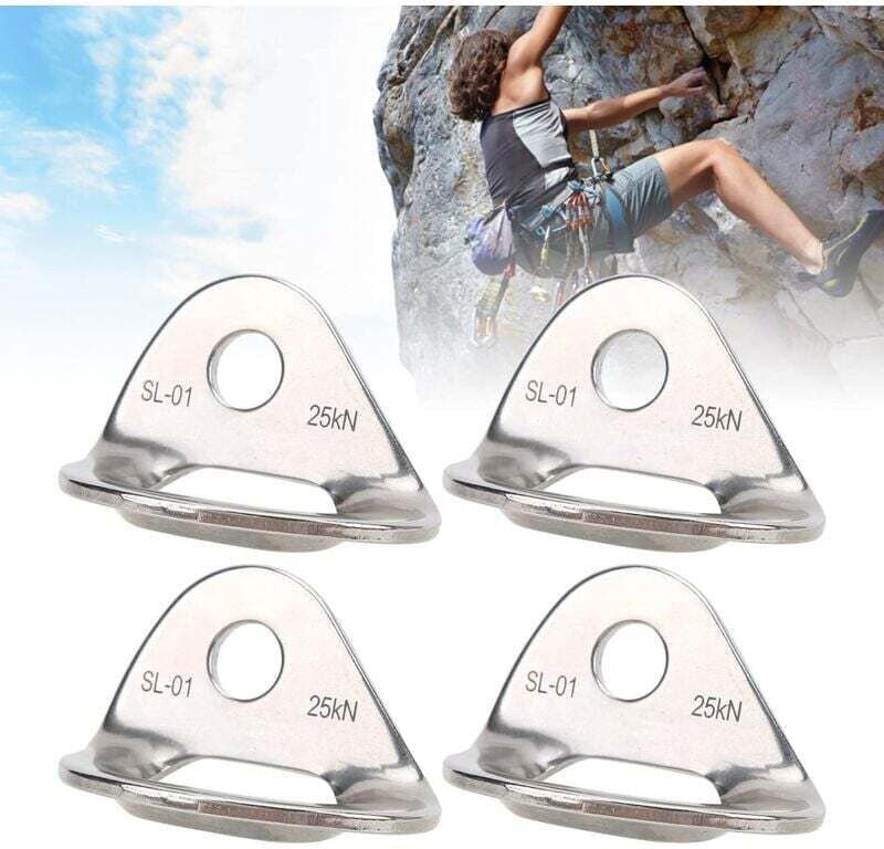 4-teiliges Ankerhaken-Set, 2500 kg Tragkraft, Kletterhaken aus Edelstahl zum Klettern
