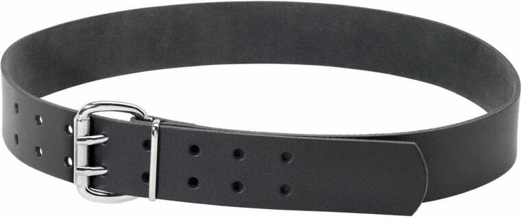 Ledergürtel carsten, Doppeldorn, schwarz, Gr.105