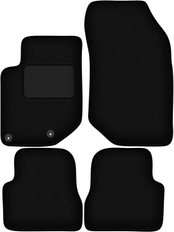 Schwarze Veloursmatten für: Opel Mokka II Crossover (2020-)