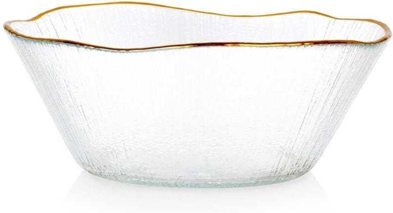 Gold glass bowl 15 cm 500 ml