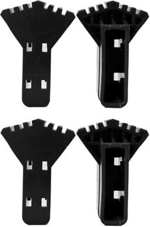 SNQ - Universelle rutschfeste Leiterfußabdeckungen aus Gummi für Leitern (4 Stück)