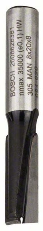 Accessories 2608628381 Nutfräser Hartmetall Länge 51 mm Produktabmessung, ø 8 mm Schaftdurc - Bosch