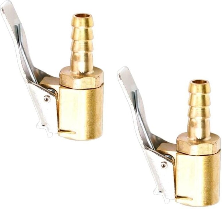 Thumbnail - 2 pezzi ugello gonfiatore, ugello gonfiatore pneumatici auto, ugello gonfiatore con clip, adattatore connettore morsetto...