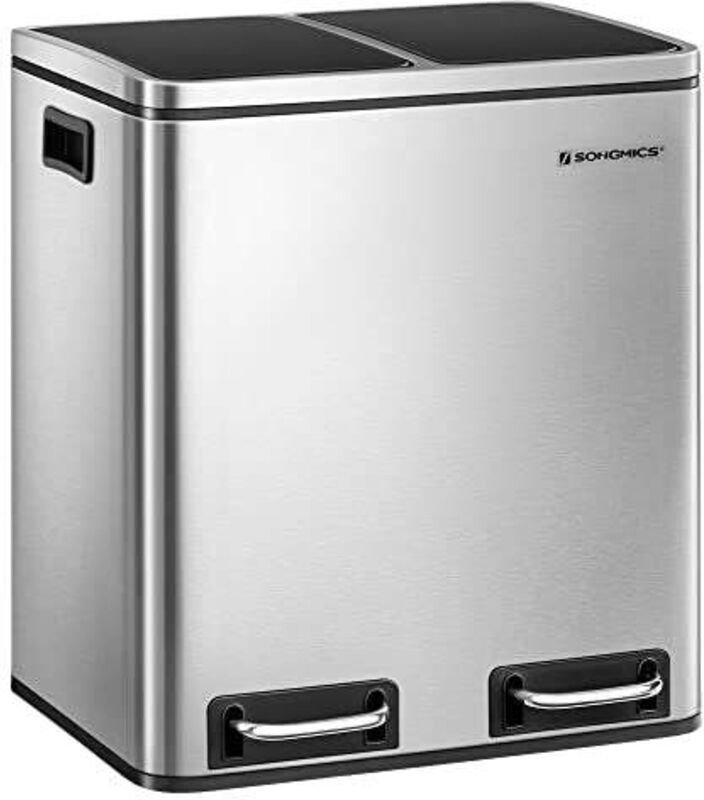 Recycling mulleimer mit zwei fachern und soft close funktion 30 l fassungsvermogen