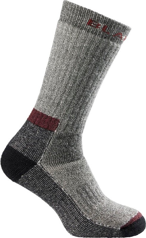 Schwere Wollsocken 2503 - Schwarz meliert 37-39