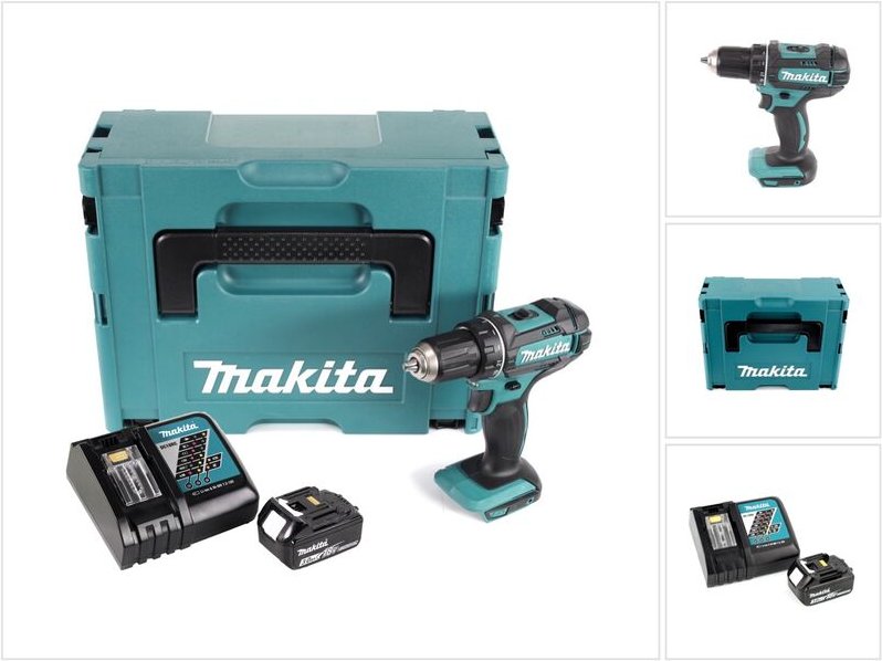 Ddf 482 RF1J Akku Bohrschrauber 18V 62Nm im Makpac + 1x 3,0 Ah Akku + Ladegerät - Makita
