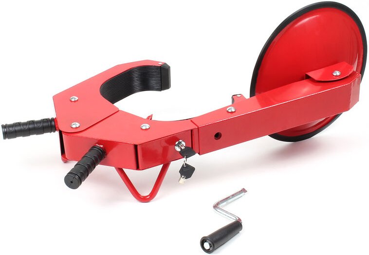 Xpotool - Wiltec Radkralle 300 x 145 x 630 mm, für Felgen 10-18', Parkkralle Reifenkralle aus Stahl zur Diebstahlsicheru...