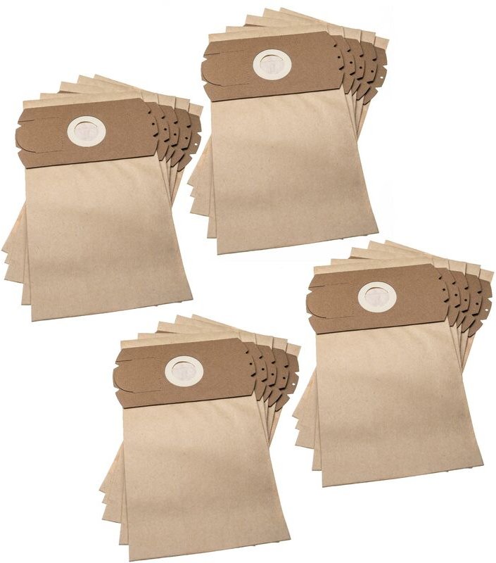 Thumbnail - 20x Staubsaugerbeutel kompatibel mit Privileg ch 1, U62.1, U62.2, U69.3 Staubsauger - Papier, 31,5cm x 18cm Braun - Vhbw