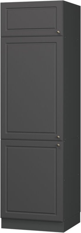 Kühlumbauschrank Fame-Line, Anthrazit-Gold Landhaus, 60 cm, Vicco