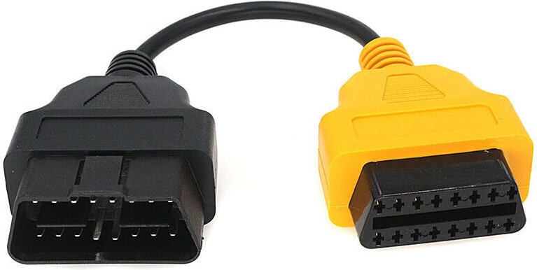 YMYNY ECU Scan OBD2 Diagnoseadapterkabel Gelb für Fiat ECUScan Multi Scan