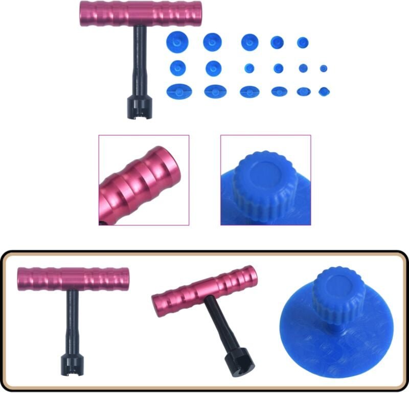 Vidaxl - 19-tlg. Ausbeulwerkzeug-Set - Ausbeulen Werkzeug - Dellen Reparieren - Autolackschutz - Dellenentferner - Delle...