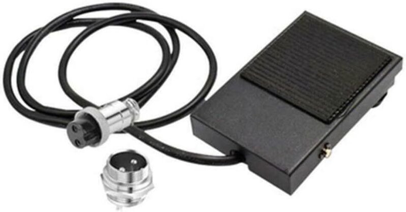 Pédale de soudeur en métal, interrupteur à pédale à 2 broches, connecteur de soudage par points, torche tig pour machine...