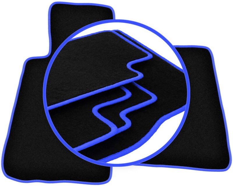 CARLUX-BLUE Autofußmatten für: Smart Roadster Roadster (2002-2005)