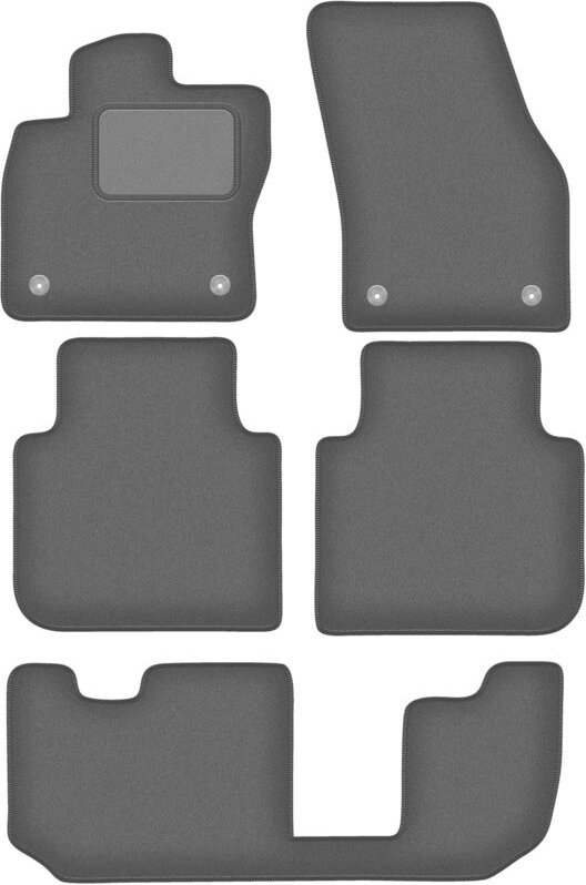 Graphit-Fußmatten für: Volkswagen Tiguan Allspace 7-Sitzer (2017-)
