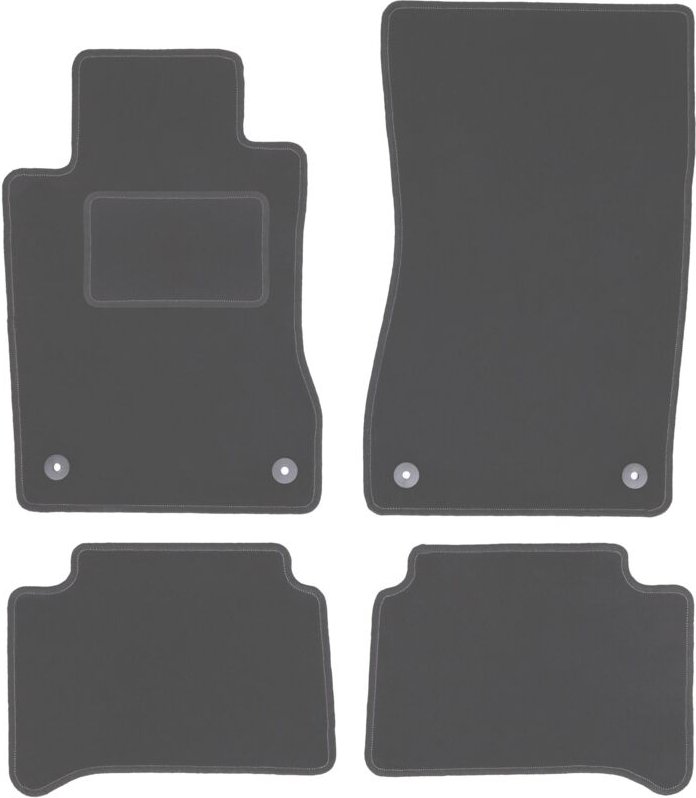 Graphit-Fußmatten für: Mercedes E W211 Limousine, Kombi (2002-2009)
