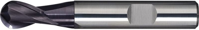 Vollradiusfräser Nenn-Ø 5 mm Einsatzlänge 16 mm vhm TiAlN din 6535 hb Schneidenanzahl 2 kurz