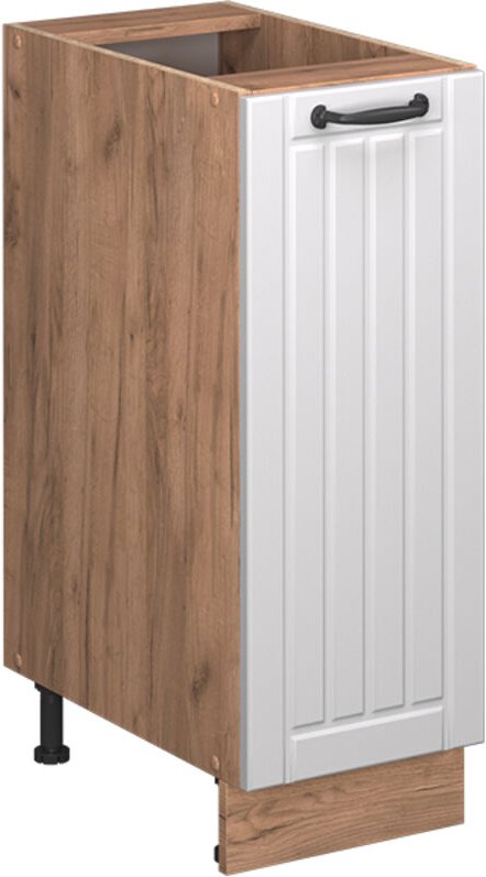 Apothekerschrank Fame-Line, Weiß Landhaus, 30 cm ohne Arbeitsplatte, Vicco