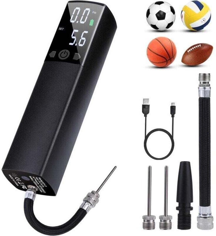 Odipie - Automatische elektrische Ballonpumpe, tragbarer Ballon-Inflator für aufblasbare Boje, Basketball, Fußball, Voll...