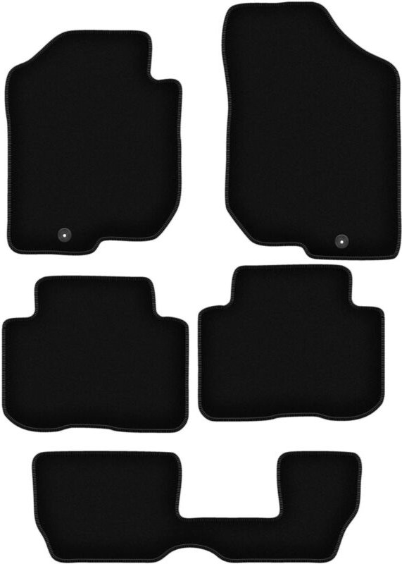 BASIC schwarze Veloursmatten für: Kia Carens III 7-Sitzer (2006-2010)