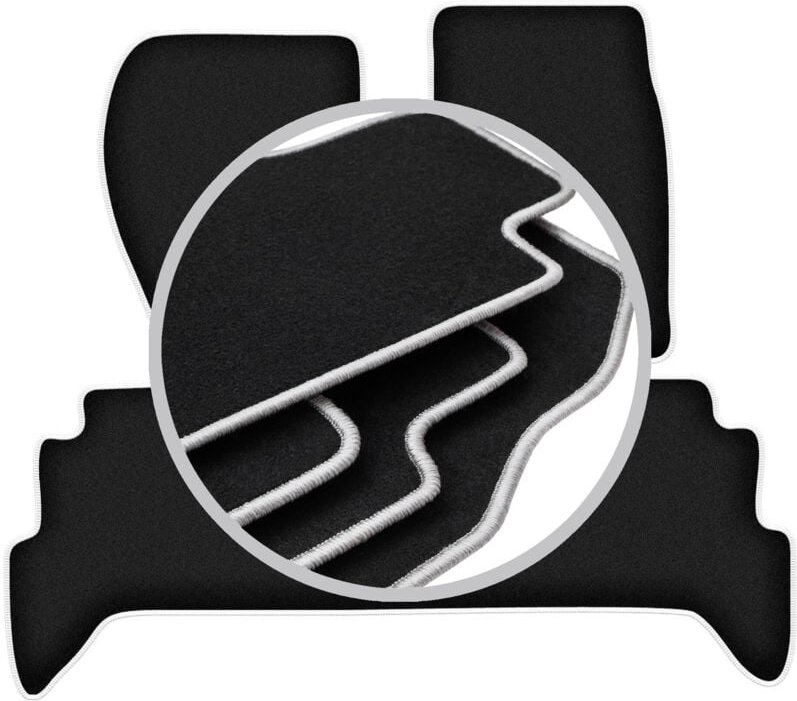 CARLUX-SILVER Autofußmatten für: Land Rover Discovery I Geländewagen (1989-1998)