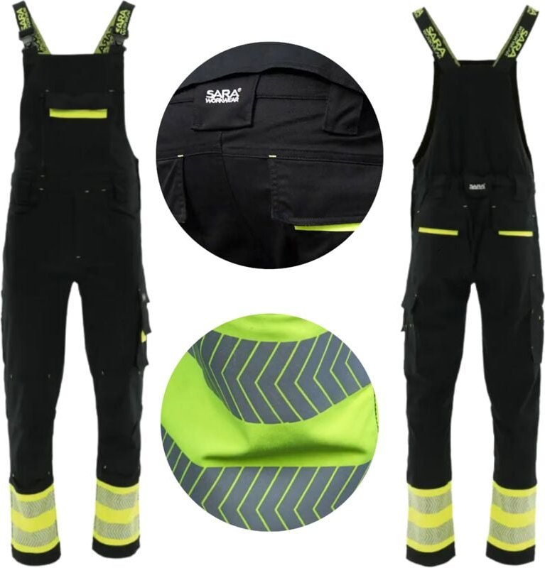 Herren Arbeitslatzhose REFLEKTIEREND Bequem Viele Taschen ACTIFLEX NEO Arbeitslatzhose 1-03-305-25-27-50M