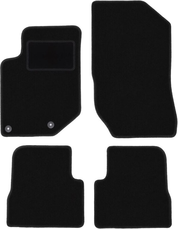 Schwarze Velours-Fußmatten für: DS. DS3 Crossback Crossover (2018-)